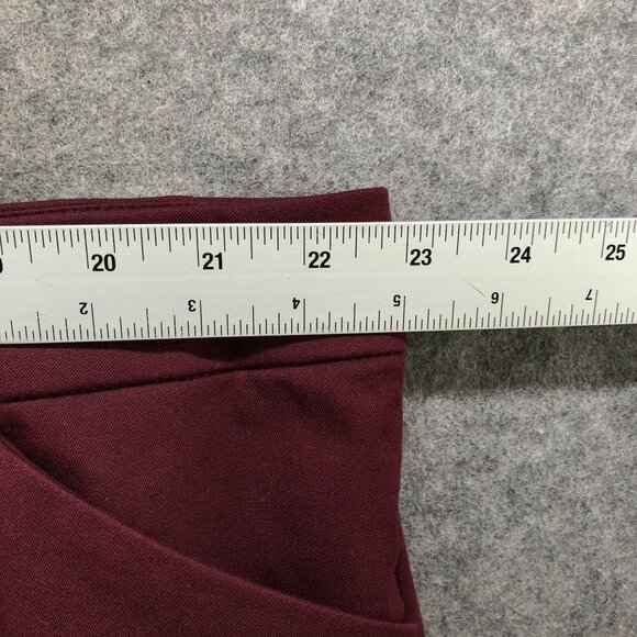 Old Navy High Rise Pixie Ankle Pants Womens Plus Size 24 Raisin Red Burgundy - Picture 5 of 10